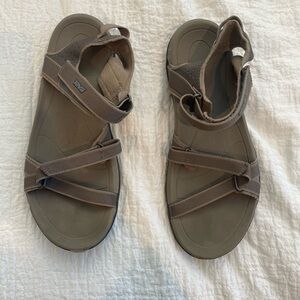 Teva Taupe Strappy Sandals